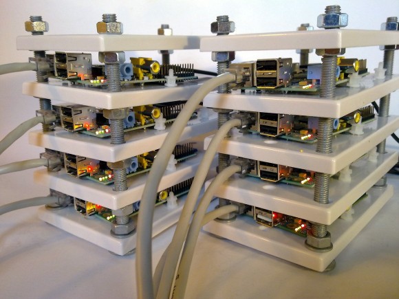 8 Raspberry Pi en cluster pour www.raspberrywebserver.com