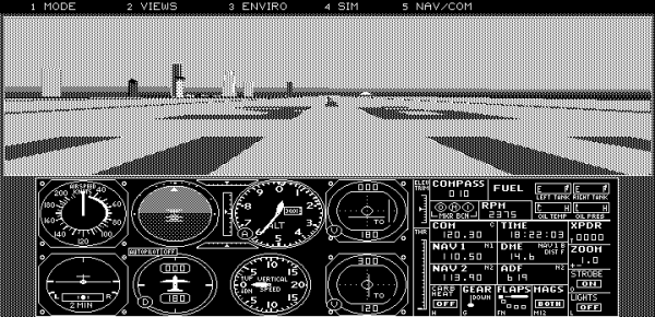 8086tiny - Flight Simulator 4