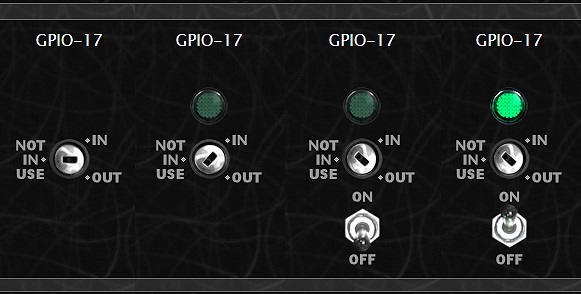 BerryIO - Différents états d'un port GPIO