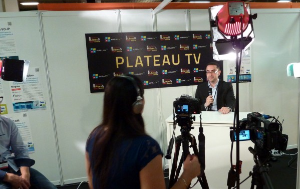 Plateau TV du salon Linux Solutions