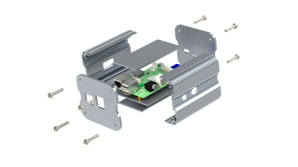 Montage du Raspberry Pi dans le boîtier