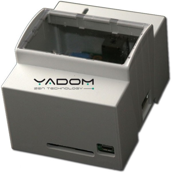 Boîtier DIN Yadom pour le Raspberry Pi - Version avec fenêtre transparente