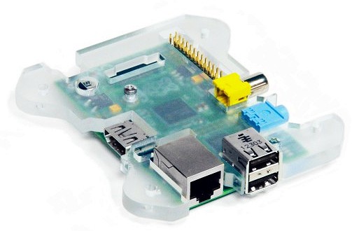 Fixation du Raspberry Pi sur la plaque acrylique