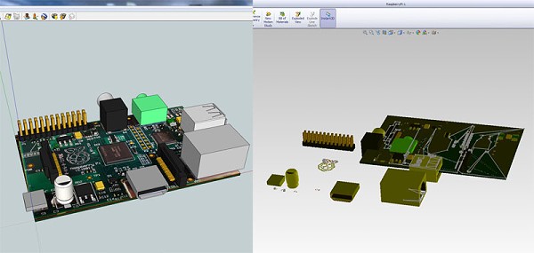 Raspberry Pi sur GrabCAD - Modèle 3D en cours de réalisation