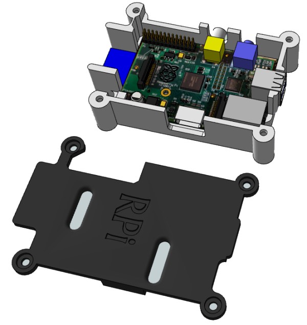 3D Warehouse - Modélisation du Raspberry Pi et d'un boîtier