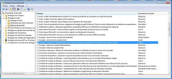 Stratégie de sécurité locale - Cliquez pour agrandir
