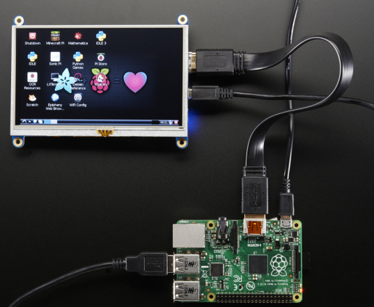 Un écran tactile 800 x 480 pixels chez Adafruit - Framboise 314, le Raspberry  Pi à la sauce française.