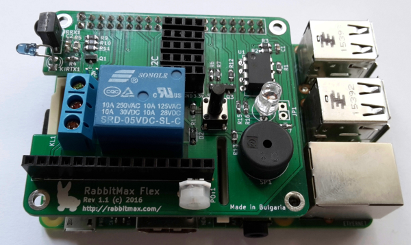 Raspberry Pi équipé d'une carte RabbitMax