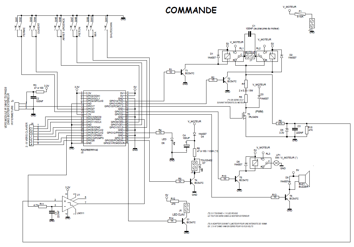 Schema De Cablage Pour Portail Electrique ~ schéma câblage et