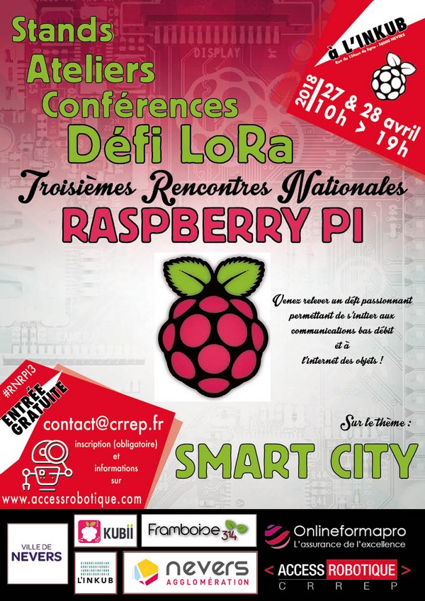 #RNRPI3 Troisièmes rencontres Raspberry Pi de Nevers