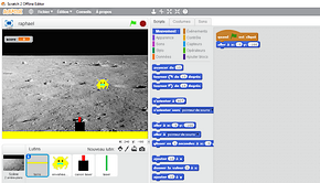 Programme de Raphaël - Invaders - sur Scratch 2