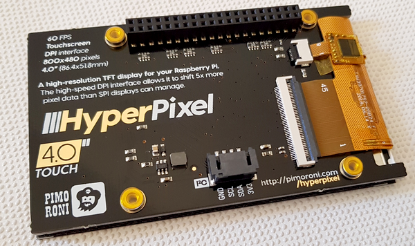 PIMORONI - Ecran Haute Résolution HyperPixel 4 pour Raspberry Pi