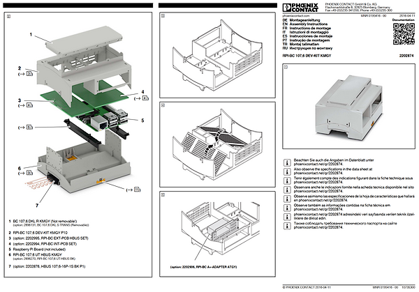 Boitier Raspberry Pi pour rail DIN - Phoenix contact