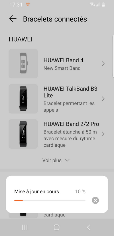 Test de la montre Huawei Honor Band 5 - Framboise 314, le