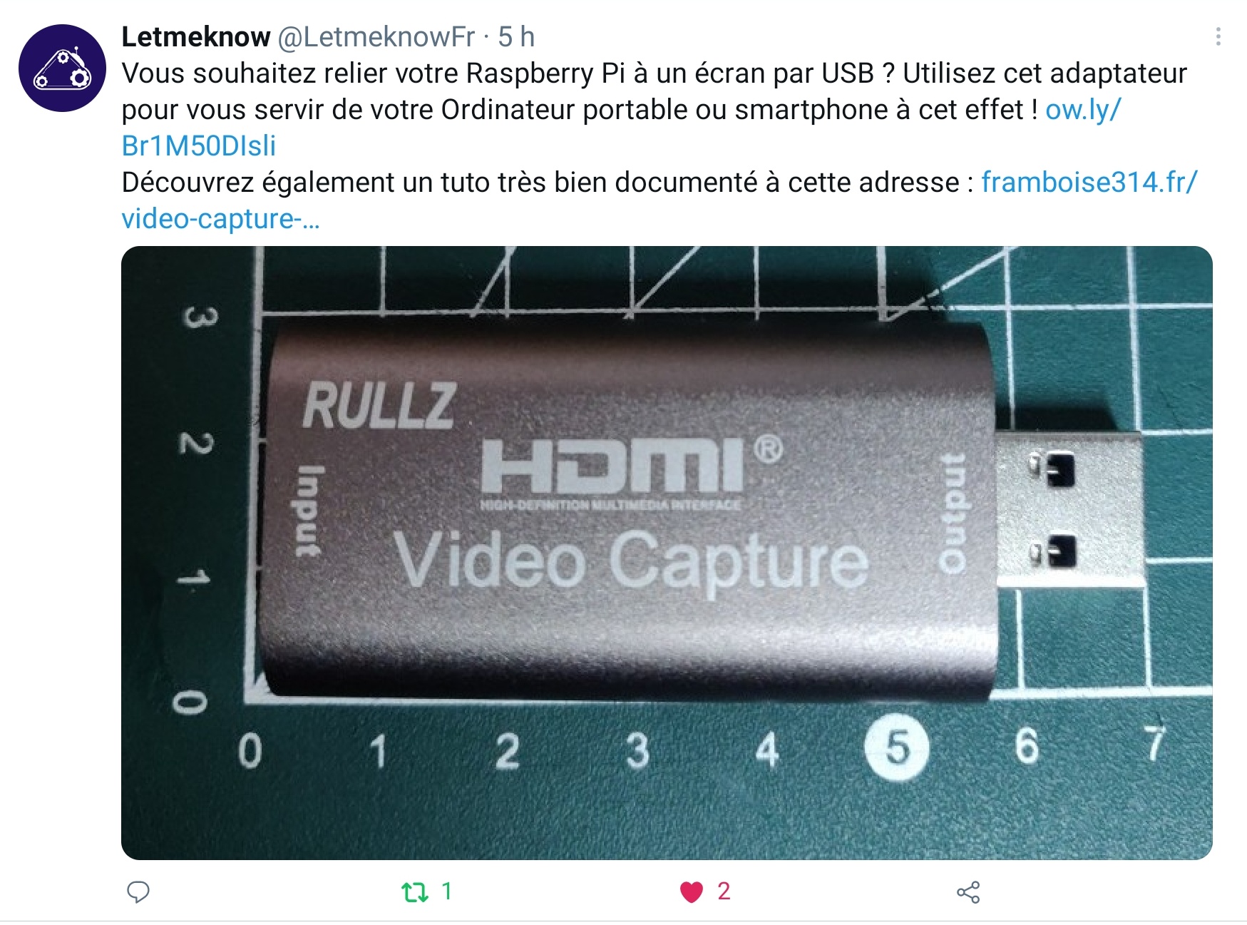 Video Capture : Utiliser une clé HDMI USB sur le Raspberry Pi