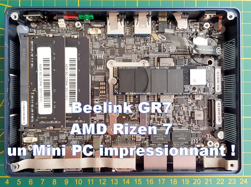 Mini PC Beelink GTR GR7. Petit mais costaud ! Framboise 314, le