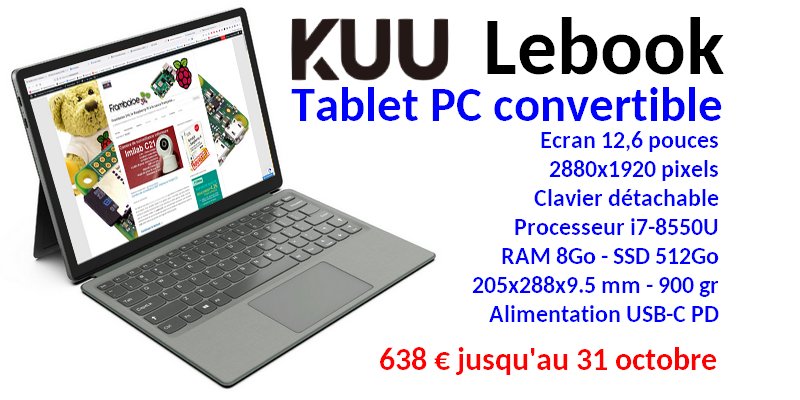2 en 1 Tablette PC Ordinateur Portable, Intel Core i7-8550U CPU