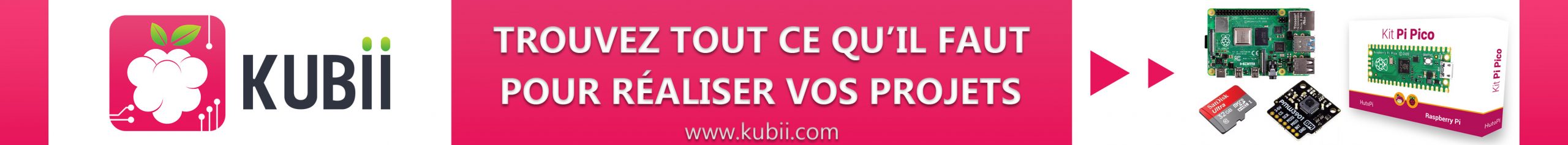 Bannière de publicité pour Kubii - Mise en place avril 2022