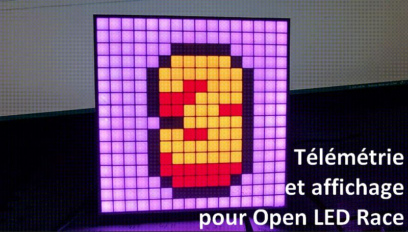 Un afficheur pour la course de LEDs Open LED Race - Framboise 314, le ...