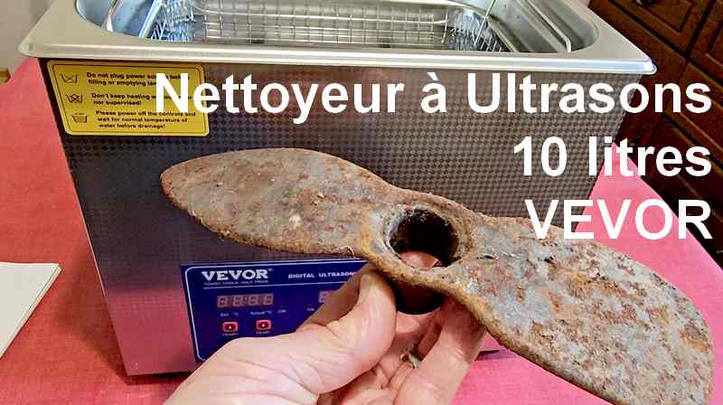 Nettoyeur à Ultrasons VEVOR 10L, Bac Ultrasons avec Chauffage et Minuterie 