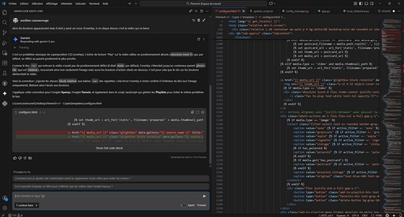 coder avec Gemini code assist