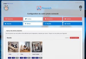 Interface de PImmich