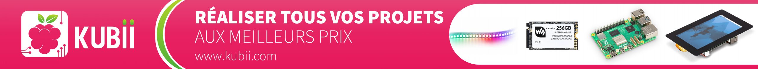 Bannière de publicité pour Kubii - Mise en place mars 2024