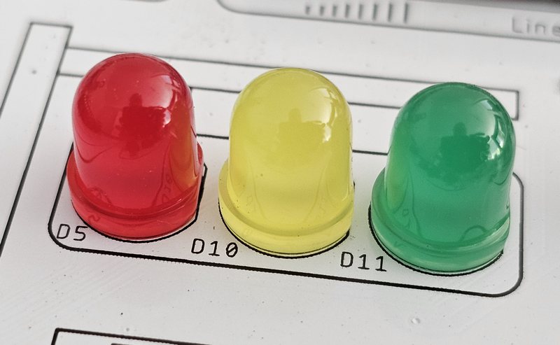 LEDs rouge jaune verte